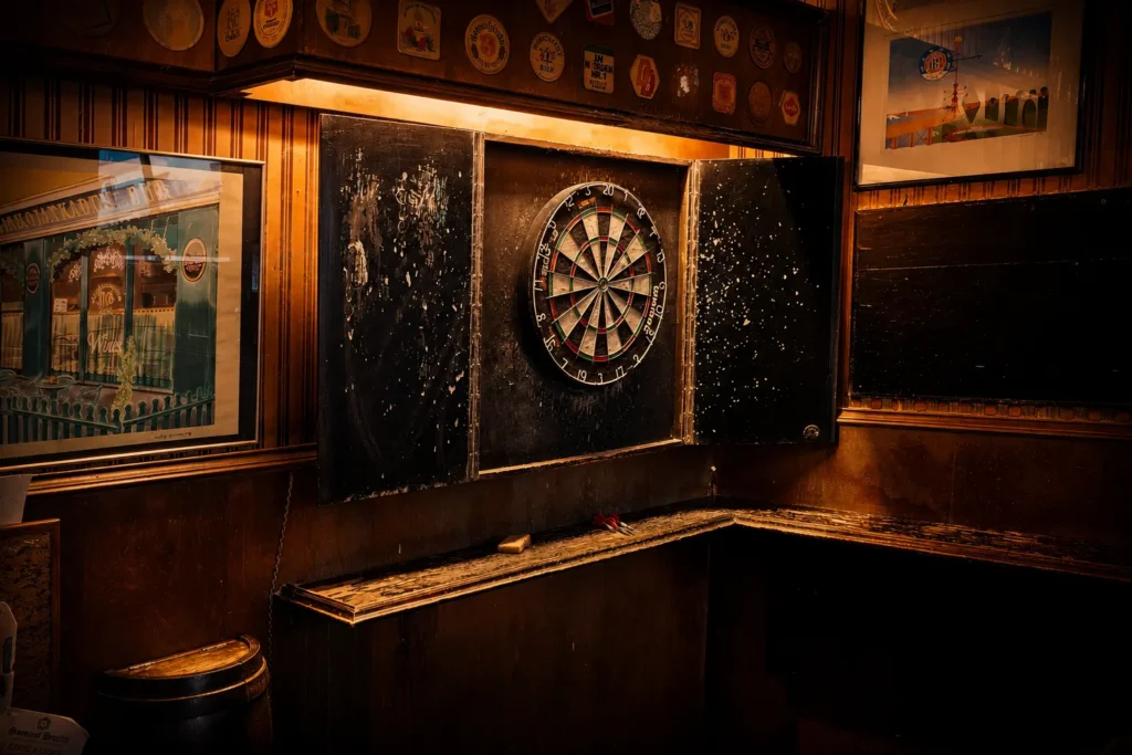 Darts taulu Pubissa Tampereella Tammelassa