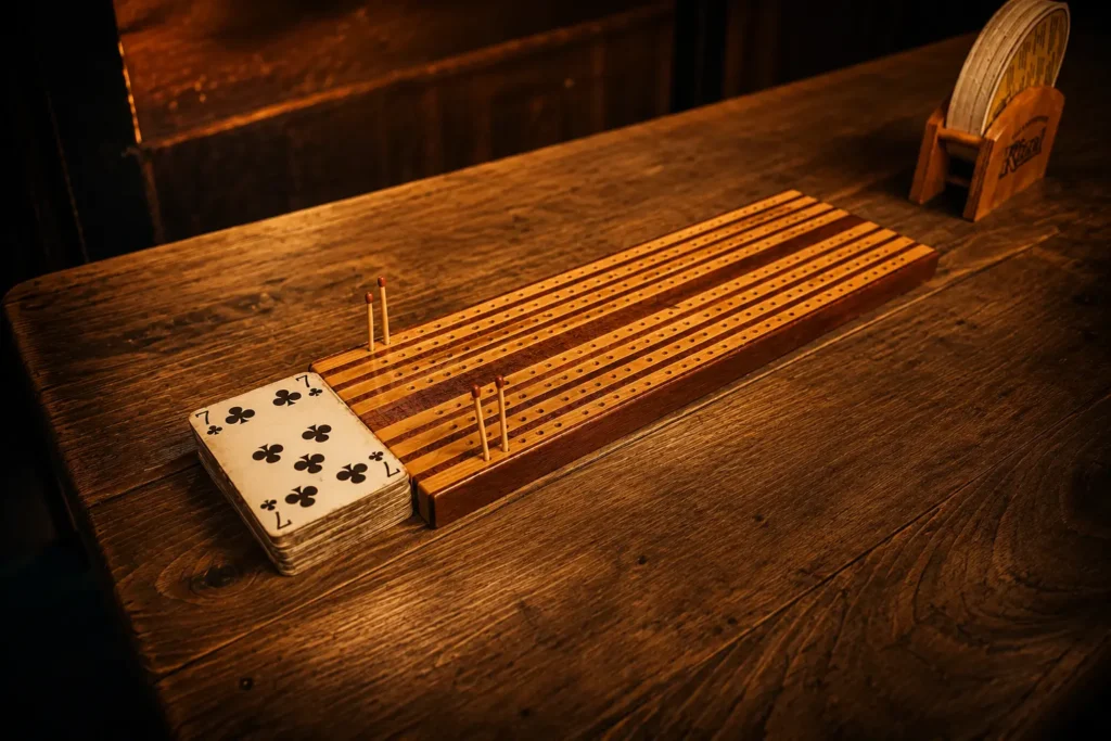 Cribbage-lauta Tampereen Tammelassa